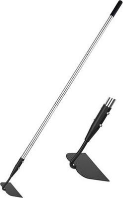YEELOR Gartenhacke, Langstielhacke, Gartenwerkzeug - 142,2 cm - Edelstahlgriff