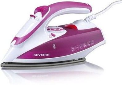 Severin Dampfbügeleisen 2400W, 70g/min Dampfstoß, Weiß/Violett, BA 3243