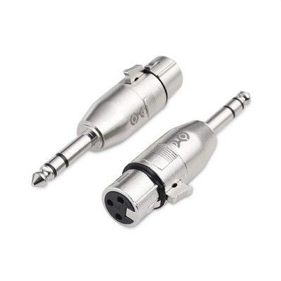 Cable Matters 2er-Pack 6,35mm TRS zu XLR Adapter (XLR auf Klinke 6,3 Adapter)