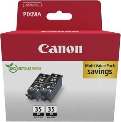 Canon PGI-35 Twin Vorteilspack 2 Tintenpatronen (2X Schwarz) Recycle-Verpackung