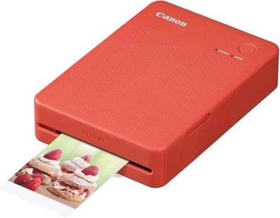 Canon SELPHY QX20 mobiler Fotodrucker – Terrakotta (ohne Farband/Papier) USB-C