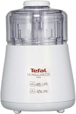Tefal La Moulinette, Elektrischer Zerkleinerer, 1000 Watt, 500 ml, 4 Modis, weiß
