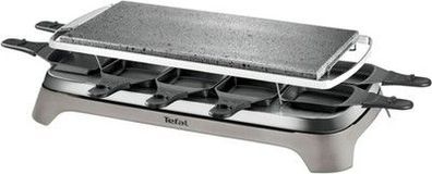 Tefal Pierrade Raclette, 1350 Watt, Grill-Platte aus Stein + 10 Pfännchne PR457B