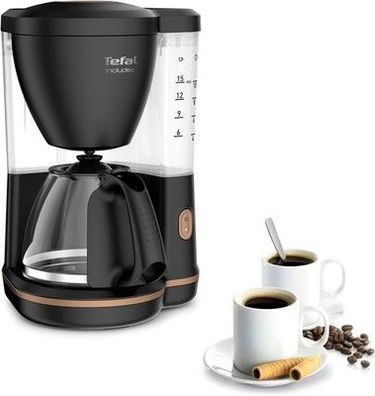 Tefal Filterkaffeemaschine CM533811 1,25 l 10 bis 15 Tassen, Espressomaschine