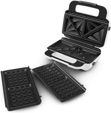 Tefal SW7011 Snack XL Sandwichmaker & Waffeleisen | antihaftbeschichtet,850W
