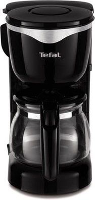Tefal CM3408 Glas-Kaffeemaschine Mini (600W 6 Tassen) schwarz/edelstahl CM340811