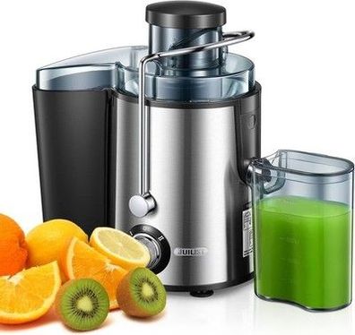 Juilist Entsafter Gemüse und Obst, 600W Zentrifugal Entsafter, 65MM Öffnung