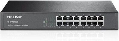 TP-Link TL-SF1016DS 16-Port 10/100Mbps Netzwerk Switch, Plug und Play, 13-Zoll