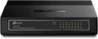 TP-Link TL-SF1016D Desktop Fast Ethernet Netzwek Switch (16x 10/100Mbit/s Ports)