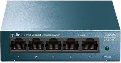 TP-Link LS105G 5-Ports Gigabit Netzwerk Switch (5 RJ-45 Lan Ports, 802.1P/DSCP)