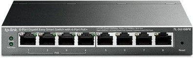 TP-Link TL-SG108PE Managed PoE Switch 8 Port Gigabit Network Switch 4 PoE+ Ports