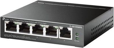 TP-Link TL-SG105MPE 5 Port Managed PoE Switch 4 PoE+ Ports (120W, Plug-&-Play)