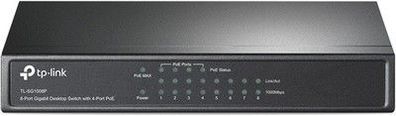 TP-Link TL-SG1008P 8 Port PoE Switch mit 4 PoE+ Ports (64W IEEE-802.3af/at PoE)