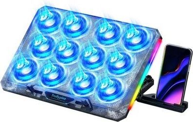 Trullypine Laptop Kühlpad für 12-17,3 Zoll, leistungsstarke 12 leise Lüfter USB