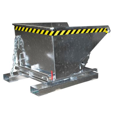 Bauer Spaenebehaelter S3S 600 mit 3-seitiger Kippfunktion, feuerverzinkt