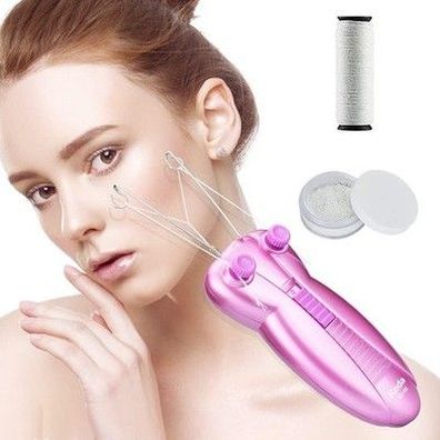 Elektrischer Gesichtshaar-Entferner für Frauen, Gesichtshaar-Entferner, Pink