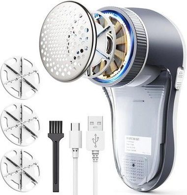 Popchose Stoffrasierer, Fusselentferner Kleidung, Elektrisch mit 6-Blatt-Klingen