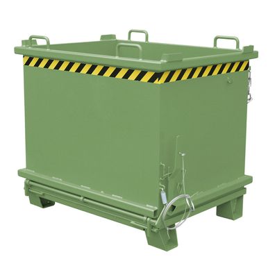 Bauer Klappbodenbehaelter SB 1500, lackiert, Resedagruen