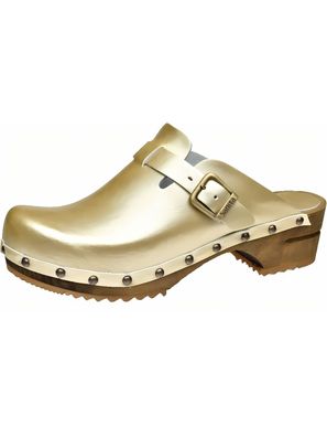 Sanita Damen Clogs Wood-Krisla Open 478005