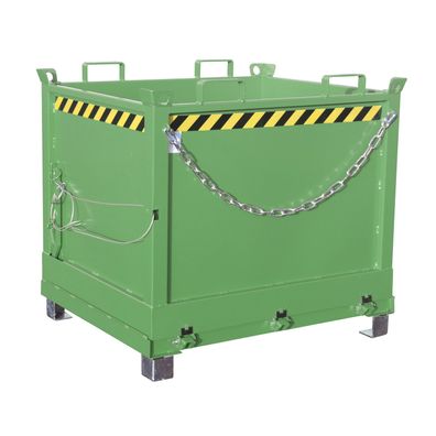 Bauer Klappbodenbehaelter FB 1000, lackiert, Resedagruen