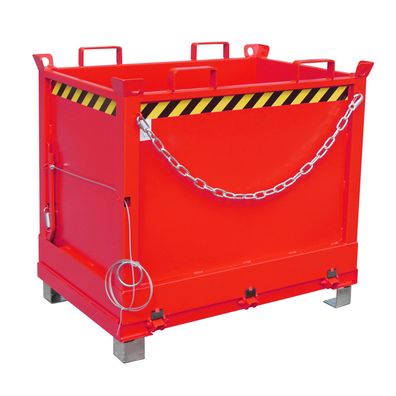Bauer Klappbodenbehaelter FB 750, lackiert, Feuerrot