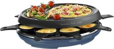 Tefal Colormania Raclette 3-in-1 Raclettegerät für Grill & Pfannkuchen, RE310401