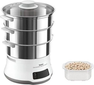 Tefal Convenient Series Deluxe Dampfgarer, 8 Programme, Garen, 3 Ebenen, VC502D