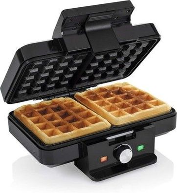 Tristar WF-1165 Waffeleisen – zwei Waffeln - 1000 Watt, regelbarer Thermostat