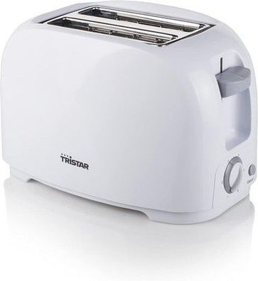 Tristar Toaster - 6 Stufen, Brötchenaufsatz, Krümmelfach, Weiß - BR-1013, Brot