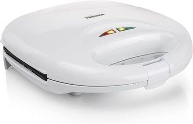 Tristar Sandwichmaker SA-3050, Kontaktgrill mit 0,7m Kabellänge, 750 Watt, weiß