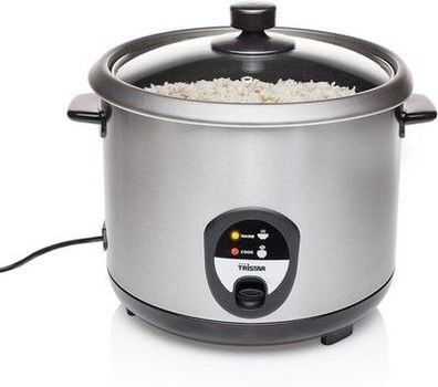 Tristar RK-6129 Reiskocher, 2,2L, Reis für bis zu 15 Personen, 900W, Edelstahl