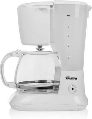 Tristar Kaffeemaschine mit 1,25L Fassungsvermögen – 10-12 Tassen, Weiß, CM-1252