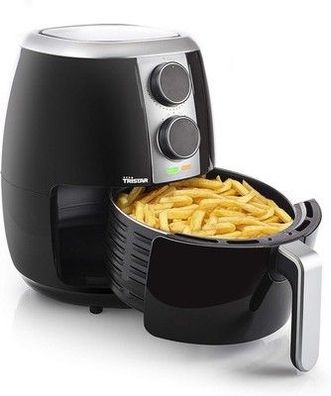 Tristar Heißluftfritteuse 3,5 L ölfrei backen, 1500 W, Airfryer FR-6989, schwarz