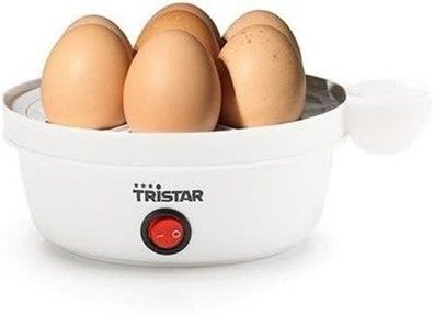 Tristar EK-3074 Eierkocher, Eierstecher, Wasser-Messbecher, Kunststoff, weiß