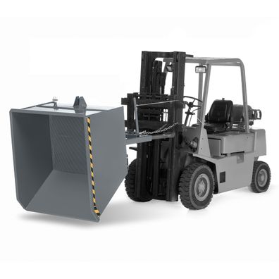 RR Industrietechnik Spaenekipper Typ RUK-S 1330x1570x980mm 1500dm3 RAL 7005 Mausgrau