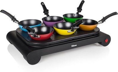 Tristar BP-2827 Party-Wok-Set Auch als Crêpe- und Bratpfanne 1000 W Schwarz