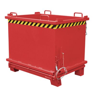 Bauer Klappbodenbehaelter SB 1500, lackiert, Feuerrot