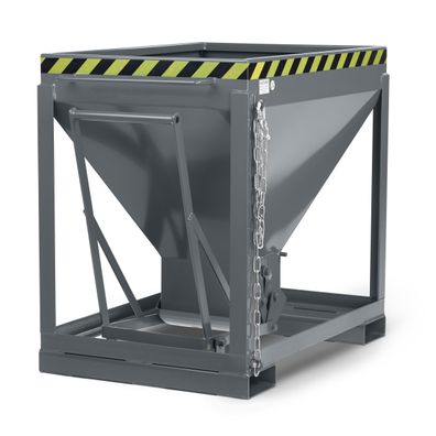 RR Industrietechnik Silowagen Typ RSL 375dm3 stationaer RAL 7005 Mausgrau