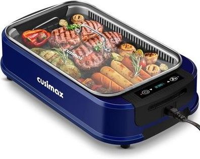 Cusimax Steak Grill | 1500W Tischgrill Elektrisch | BBQ-Grill Temperaturregelung