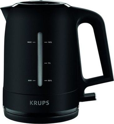 Krups BW2448 Wasserkocher Pro Aroma | 1,6 L Fassungsvermögen | 2.400 W, Schwarz