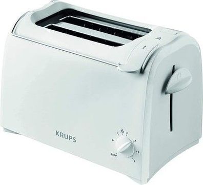 Krups Toaster Pro Aroma, Kurzschlitz-Toaster, 2 Schlitze, 6 Bräunungsstufen