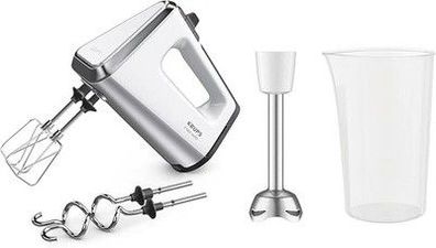 Krups GN9121 3 Mix 9000 Handmixer750 W Geschwindigkeitsregler weiß/silber GN9121
