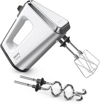 Krups 3Mix 9000 Handmixer, 750 W, Geschwindigkeitsregler, Weiß/Silber, 750 Watt
