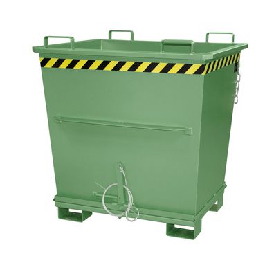 Bauer Klappbodenbehaelter BKB 1000, lackiert, Resedagruen