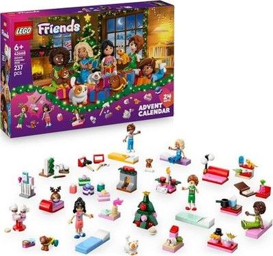 LEGO Friends Adventskalender 2025 - Weihnachten Spielzeug mit 24 Überraschungen