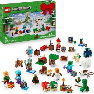 LEGO Minecraft Adventskalender 2025 - Weihnachten Spielzeug für Jungen & Mädchen