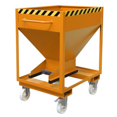 Bauer Silobehaelter SRE-D 375, lackiert, Gelborange