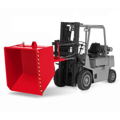 RR Industrietechnik Spaenekipper Typ RUK-S 780x1400x680mm 500dm3 RAL 3000 Feuerrot
