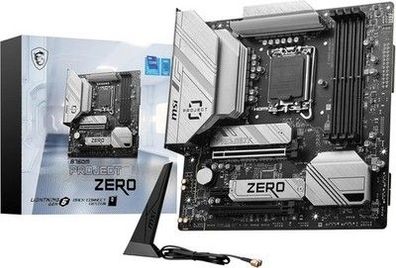 MSI B760M Project Zero Mainboard Back Connect mATX DDR5 7800 + MHz/OC PCIe 5.0 x16
