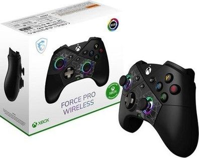 MSI FORCE PRO Wireless PC Gamepad Controller - 2,4 GHz, Bluetooth, 1000mAh, RGB